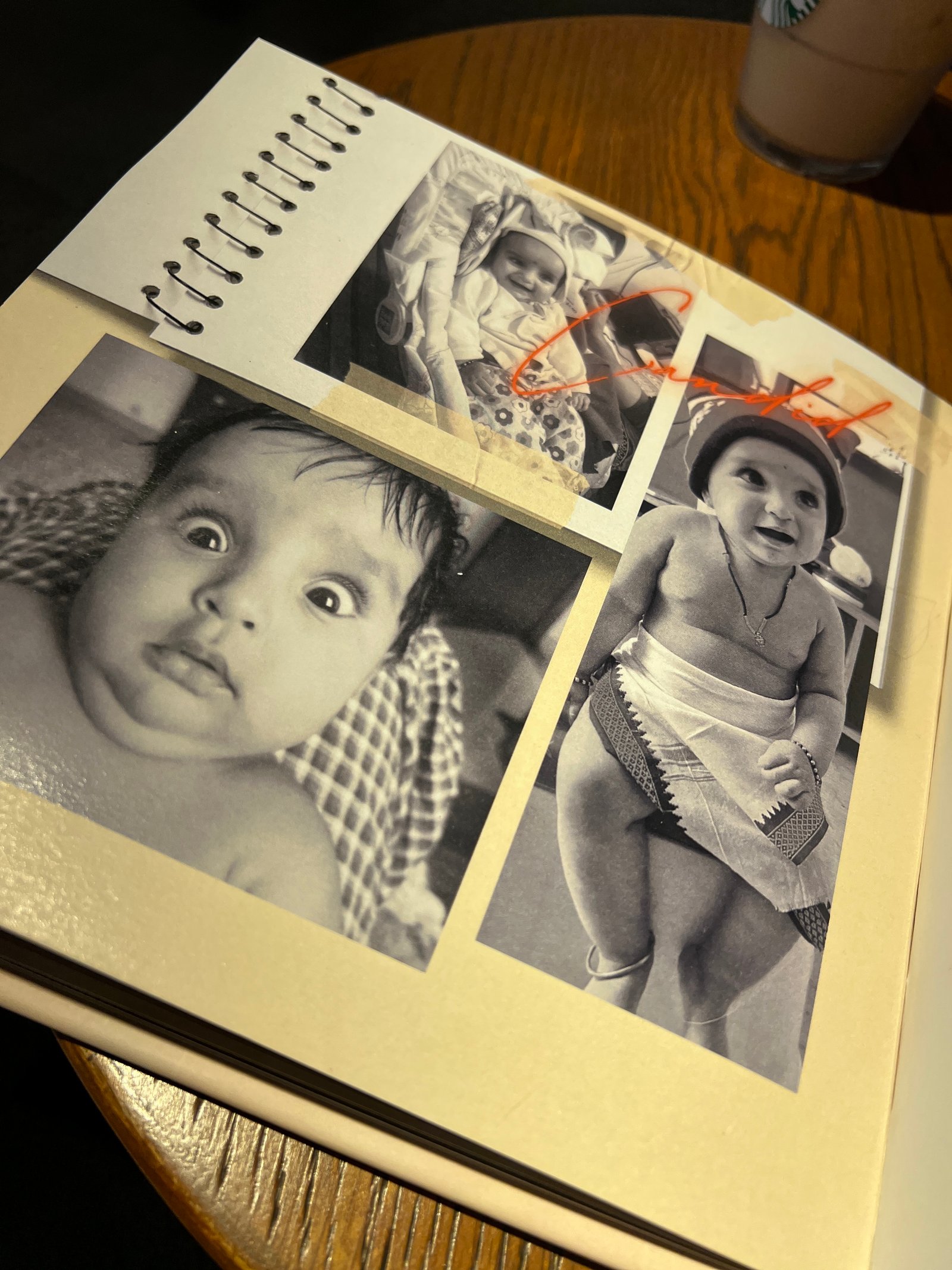 Karwan for Memories baby photo collage page